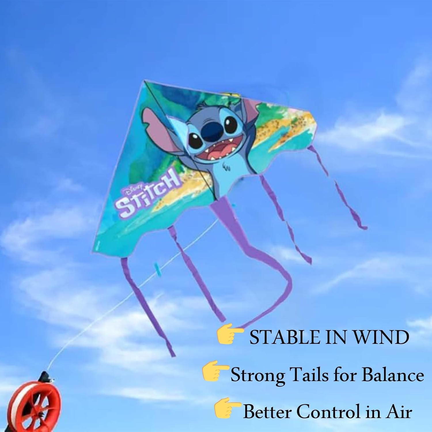 Large Colourful Fabric Flying Kite Characters 95cm Outdoor Toy