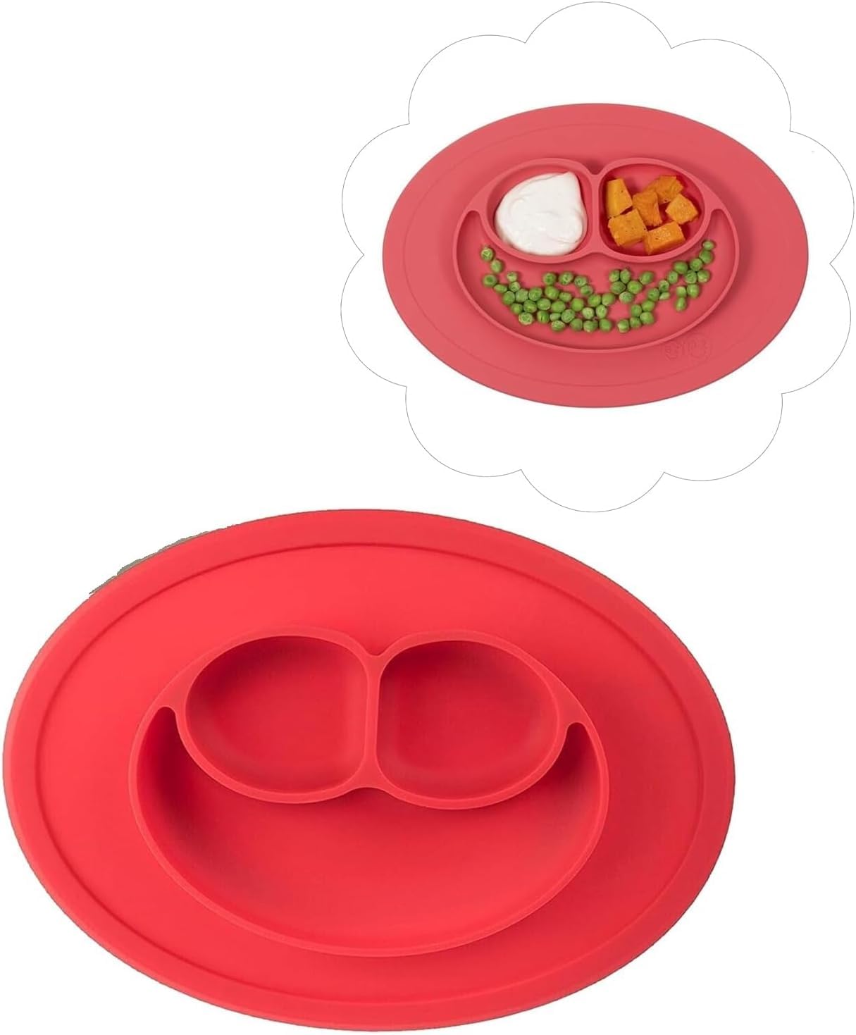 Silicone Baby Snack Mat - Red - Bowls & Plates