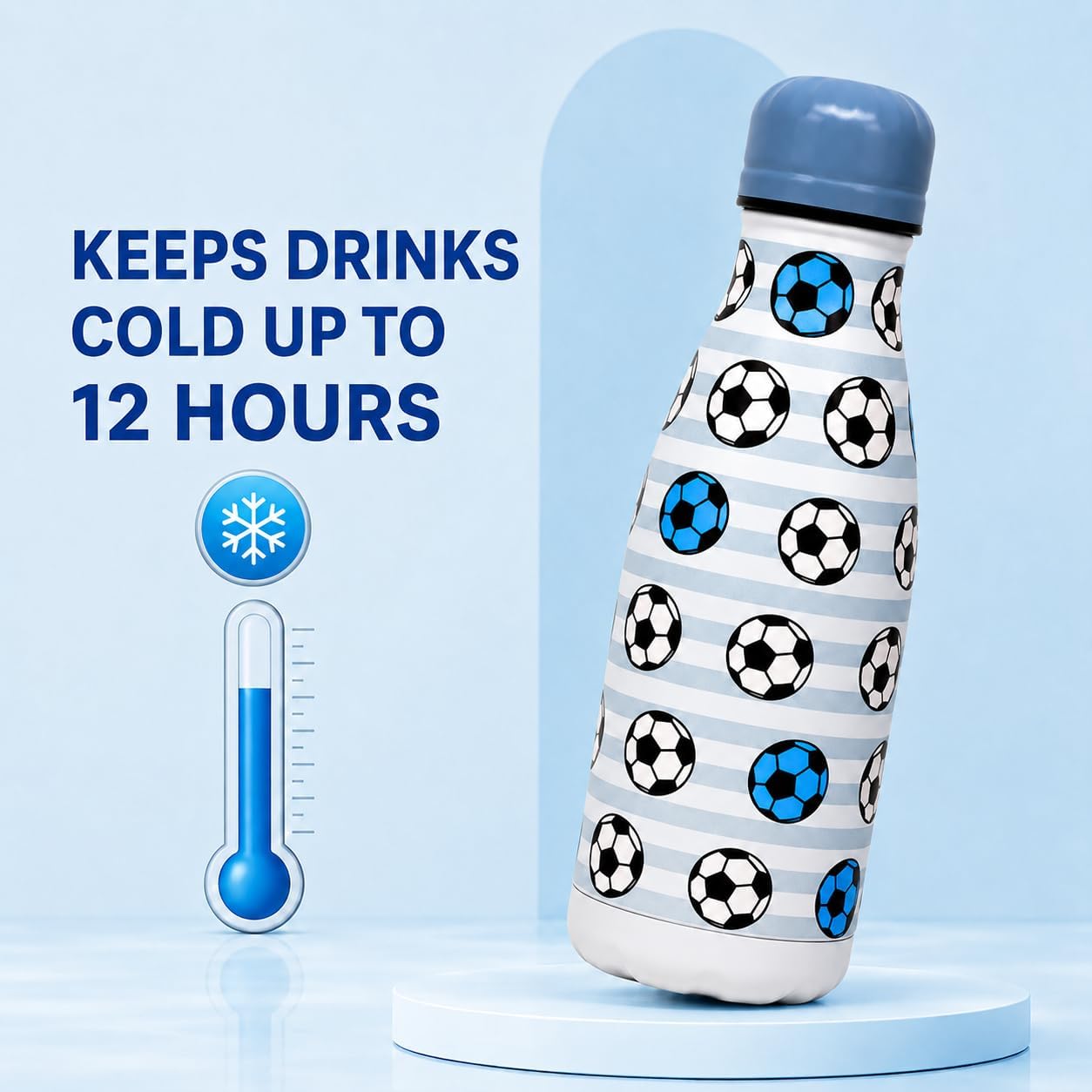 350ml Boys Insulated Metal Water Bottle