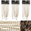 Pack of 3 Christmas Luxury Bead Chain Garlands (Pack of 3 RoseGold 2.7M Bead Garland)