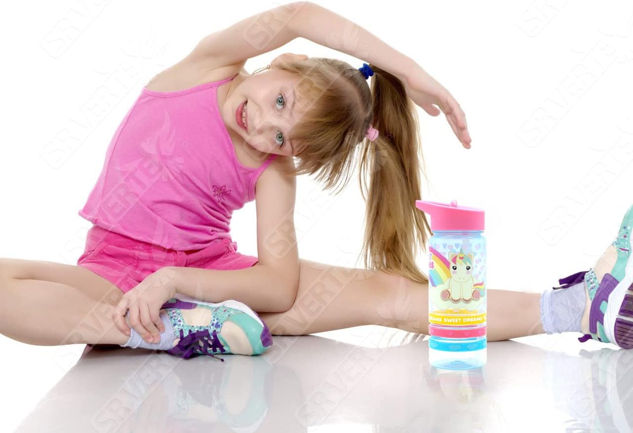 500ml Straw Sipper Kids Drink Bottle