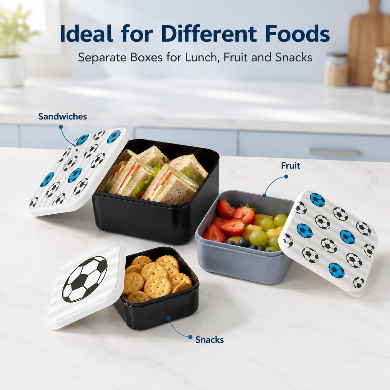 3pc School Kids Lunch Box Set