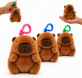 Capybara Plush Keyring, Cute Animal Clip On Keychain