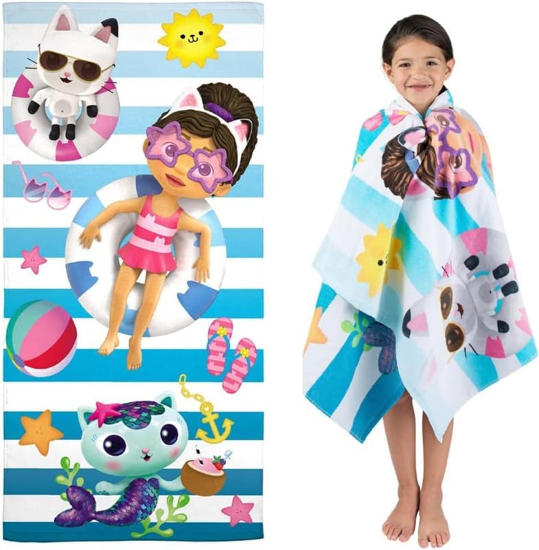Kids Cotton Towel 140 x 70cm Assorted Characters