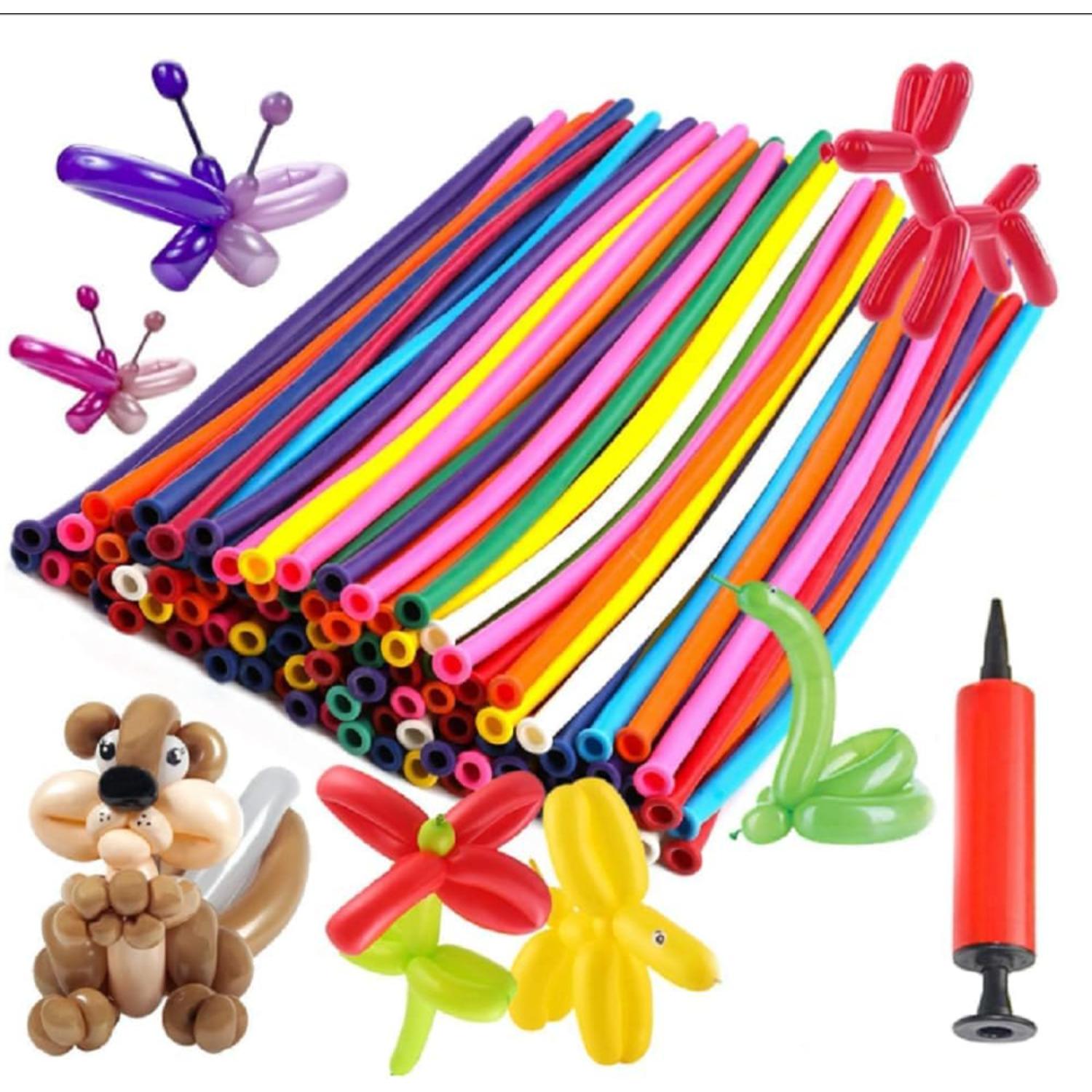 30Pcs Random Modelling Balloons Pump