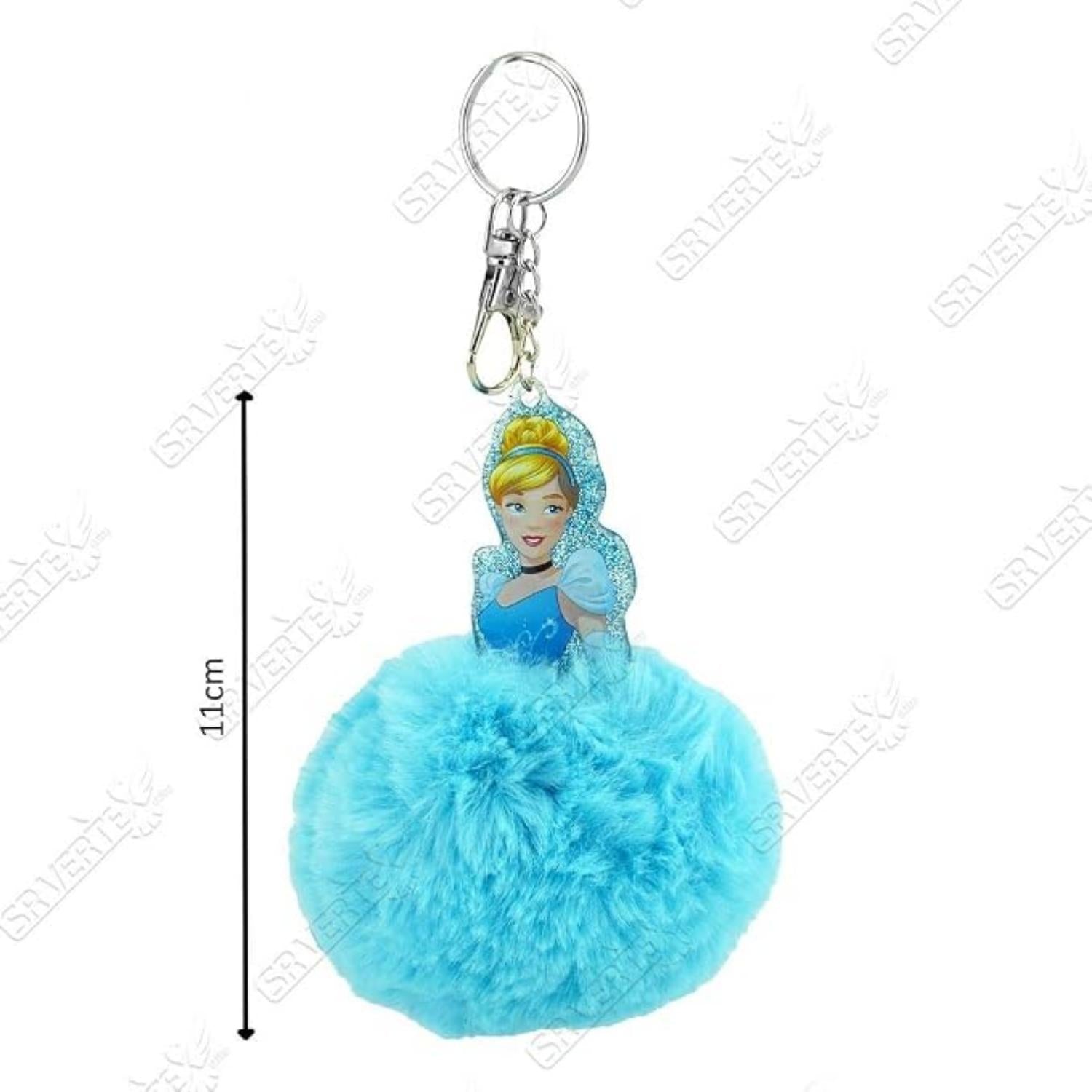 Key Chain Pom Pom Keyring For Kids Girls