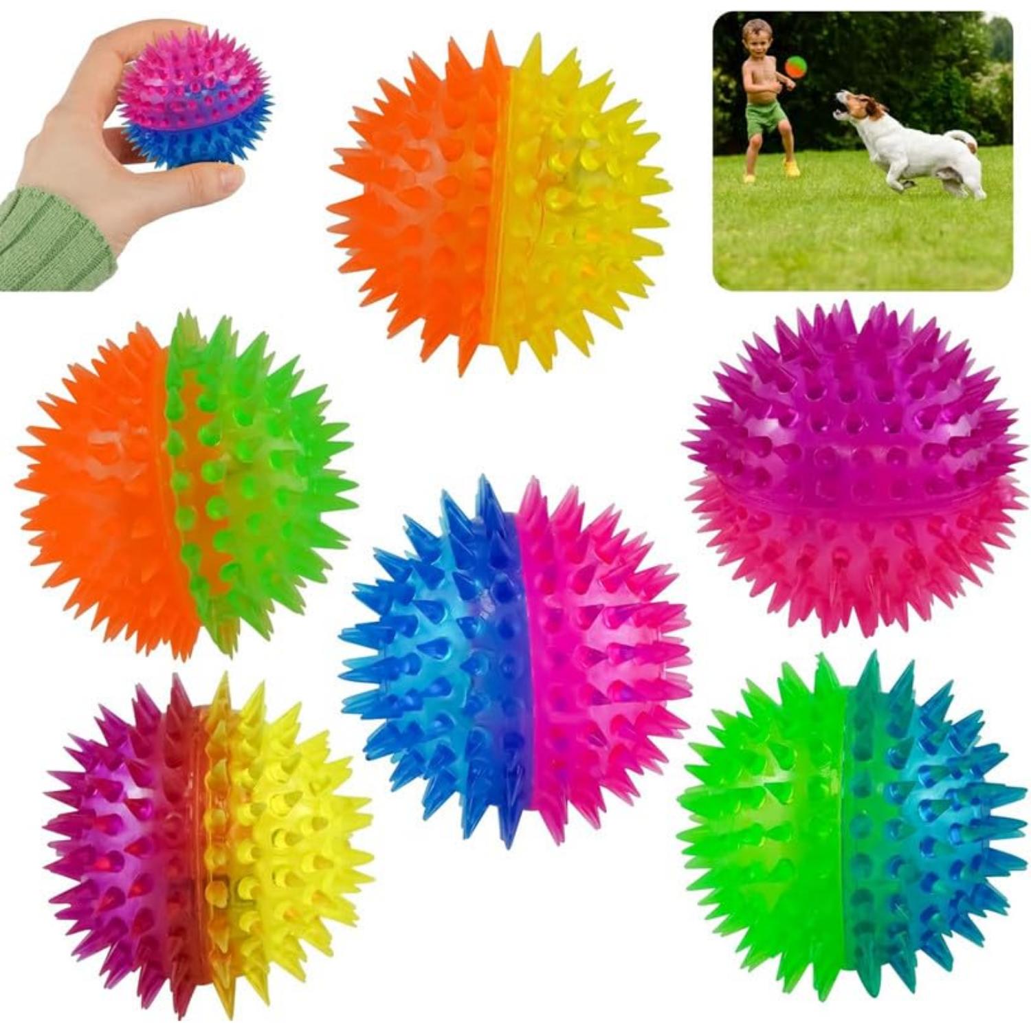 LED Spiky Sensory Ball Light Up Fidget Toy 7cm – 1x Random