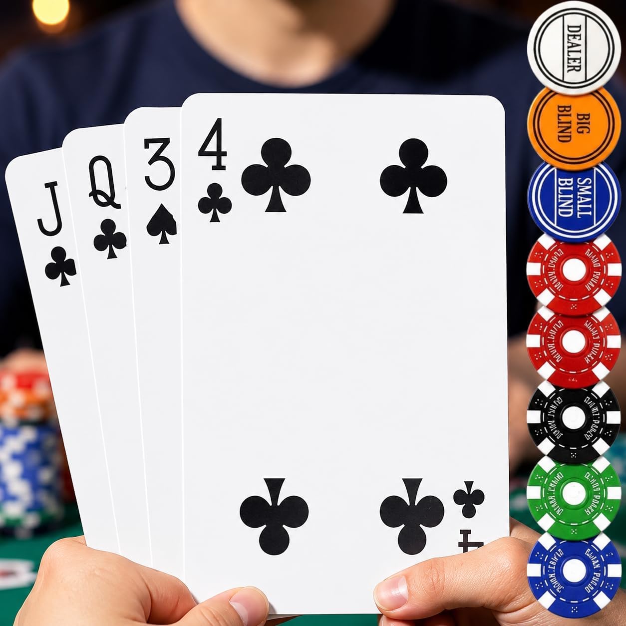 Giant Poker Set with Cards & Chips