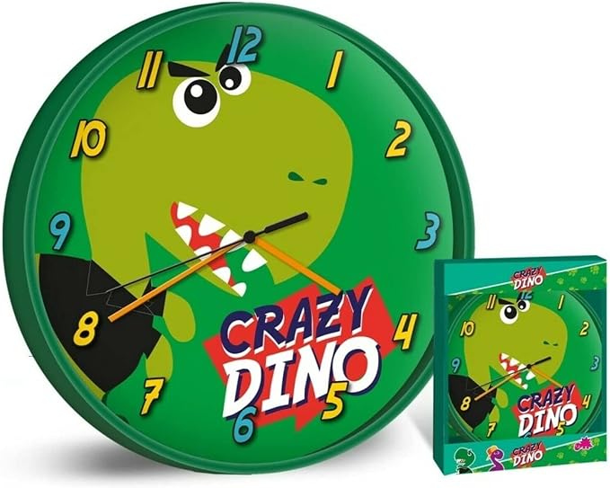 Children Modern Wall Clock Battery Operated, Wall Decor Gift for Kids