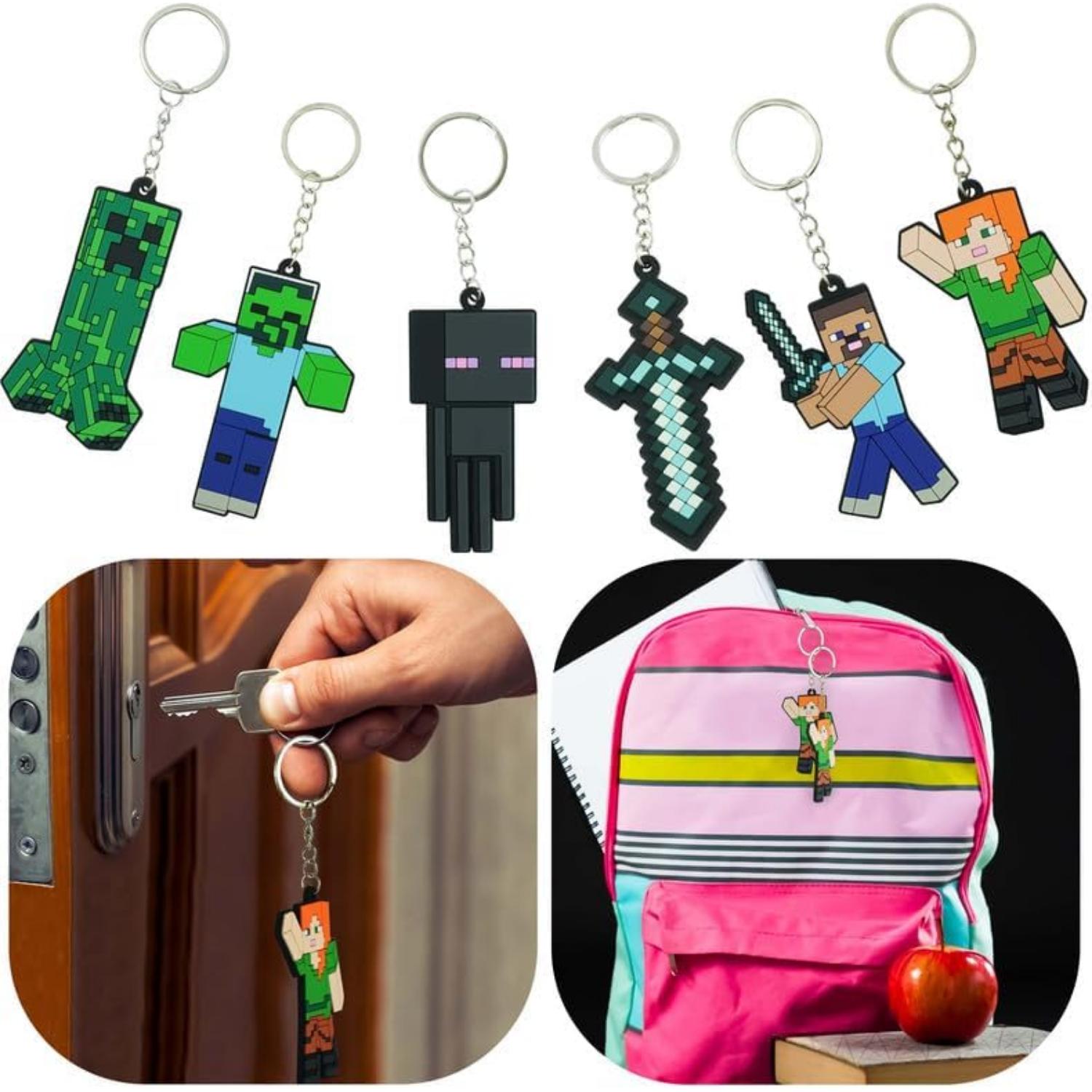 Soft PVC Minecraft Key Chain - Assorted