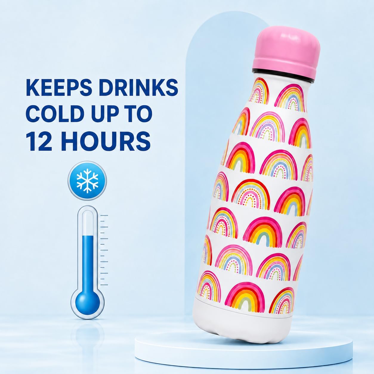 350ml Girls Insulated Metal Water Bottle