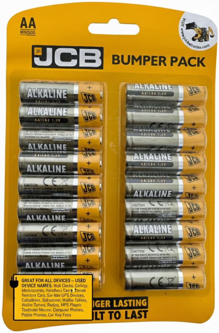 AA Alkaline Batteries – 18 Pack