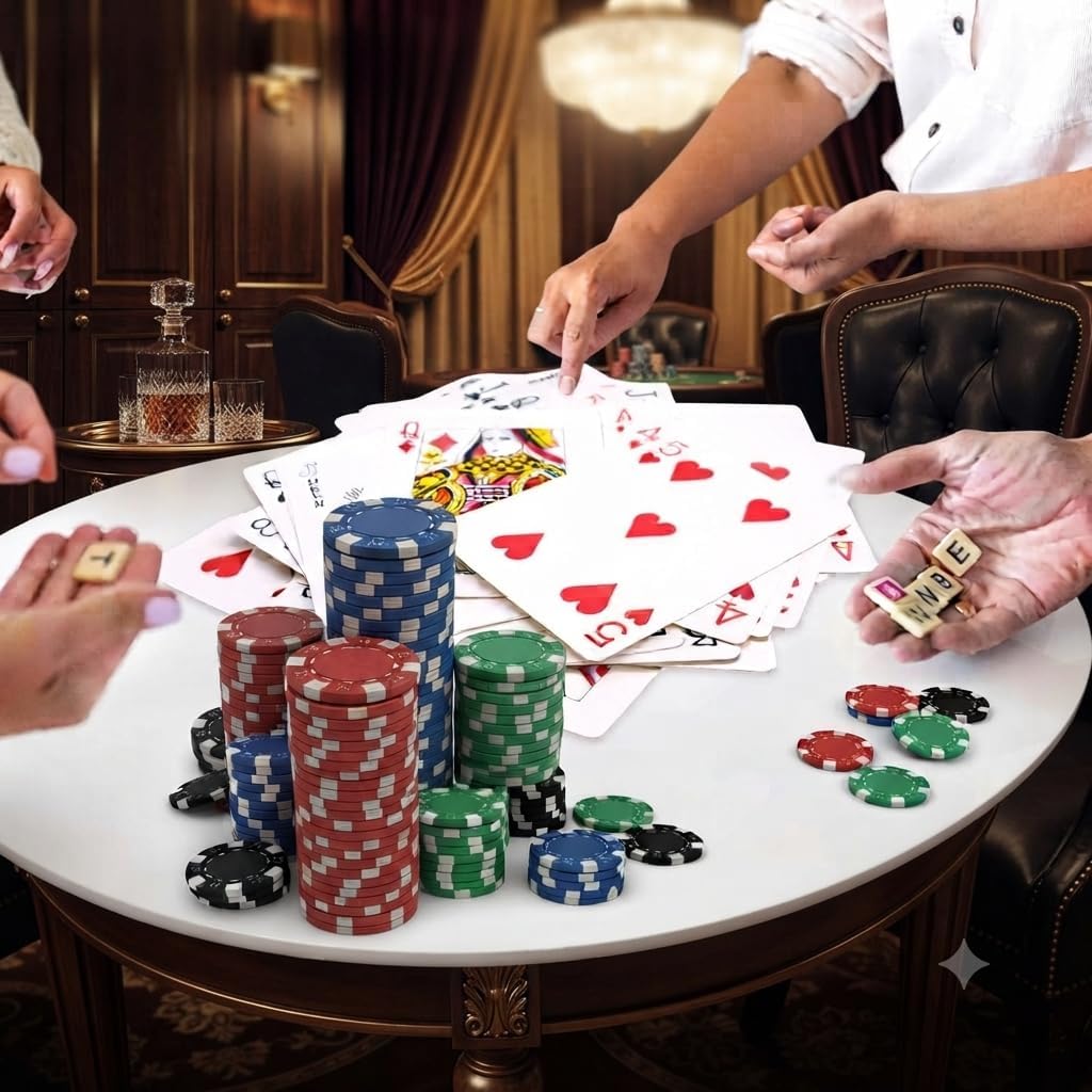 Giant Poker Set with Cards & Chips