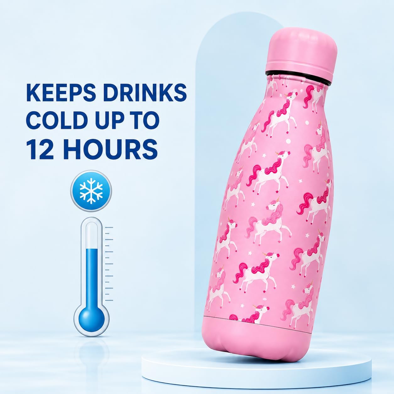 350ml Girls Insulated Metal Water Bottle