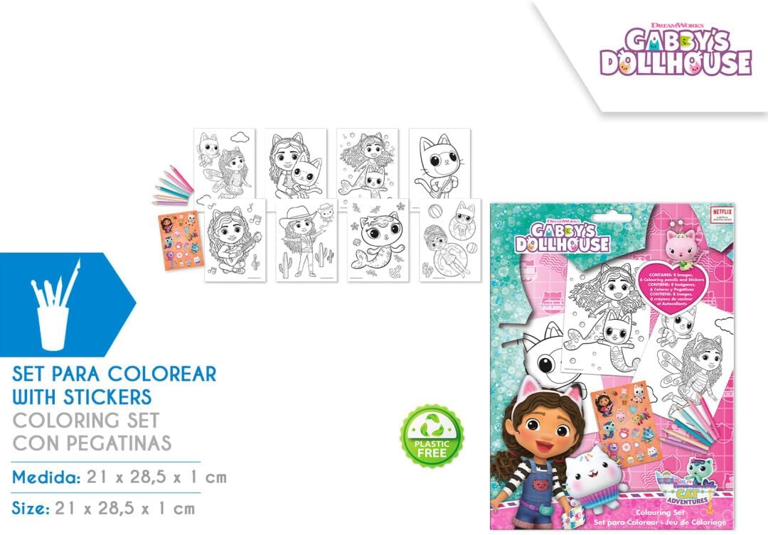 Kids Colouring Activity Set with Pencils
