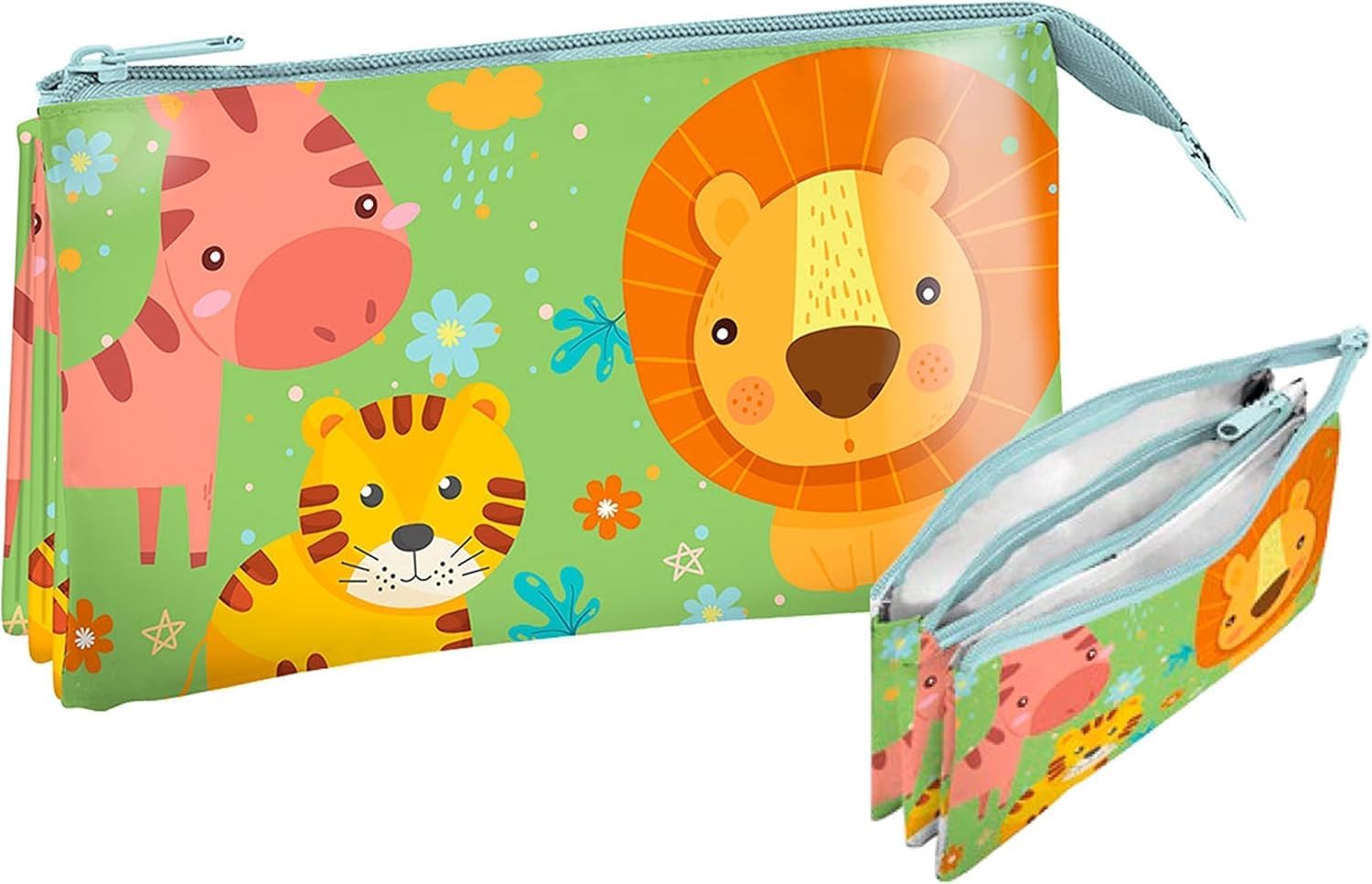 Triple Pocket Pencil Case – 22cm