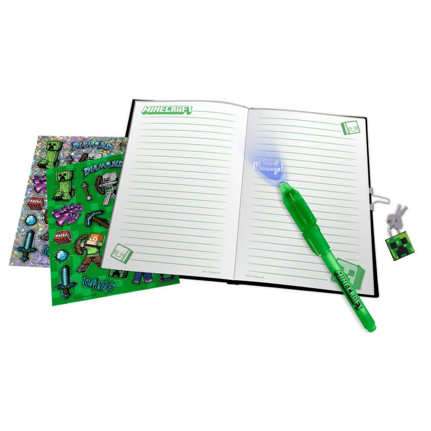 Kids Secret Diary & Magic Ink Pen Stationery Set - Assorted