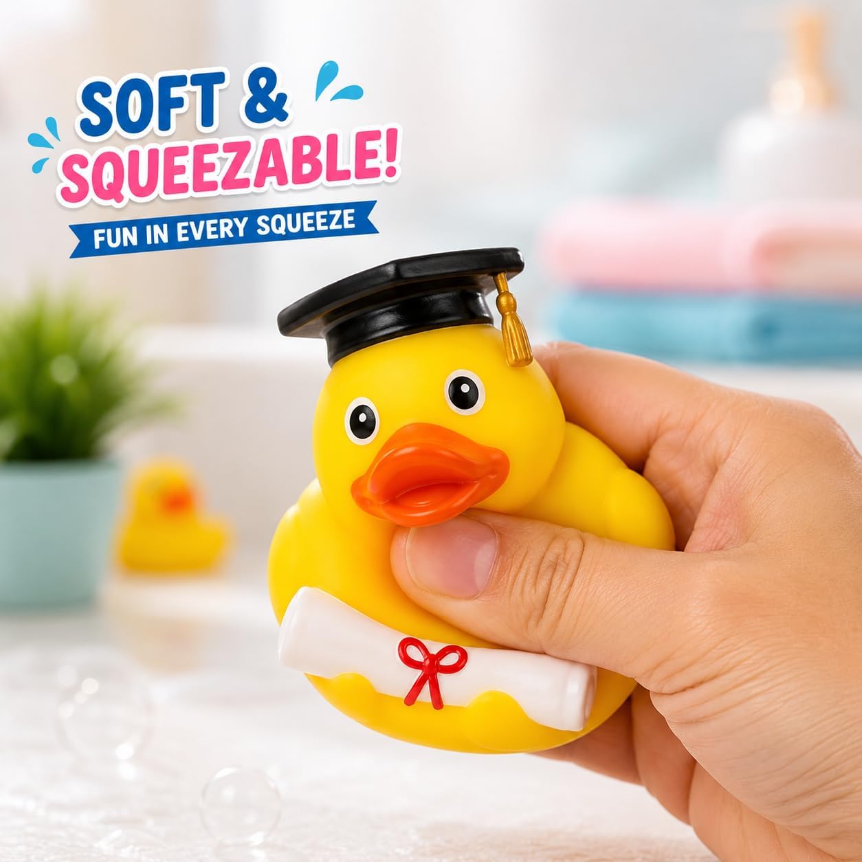 8cm Random Cartoon Rubber Duck