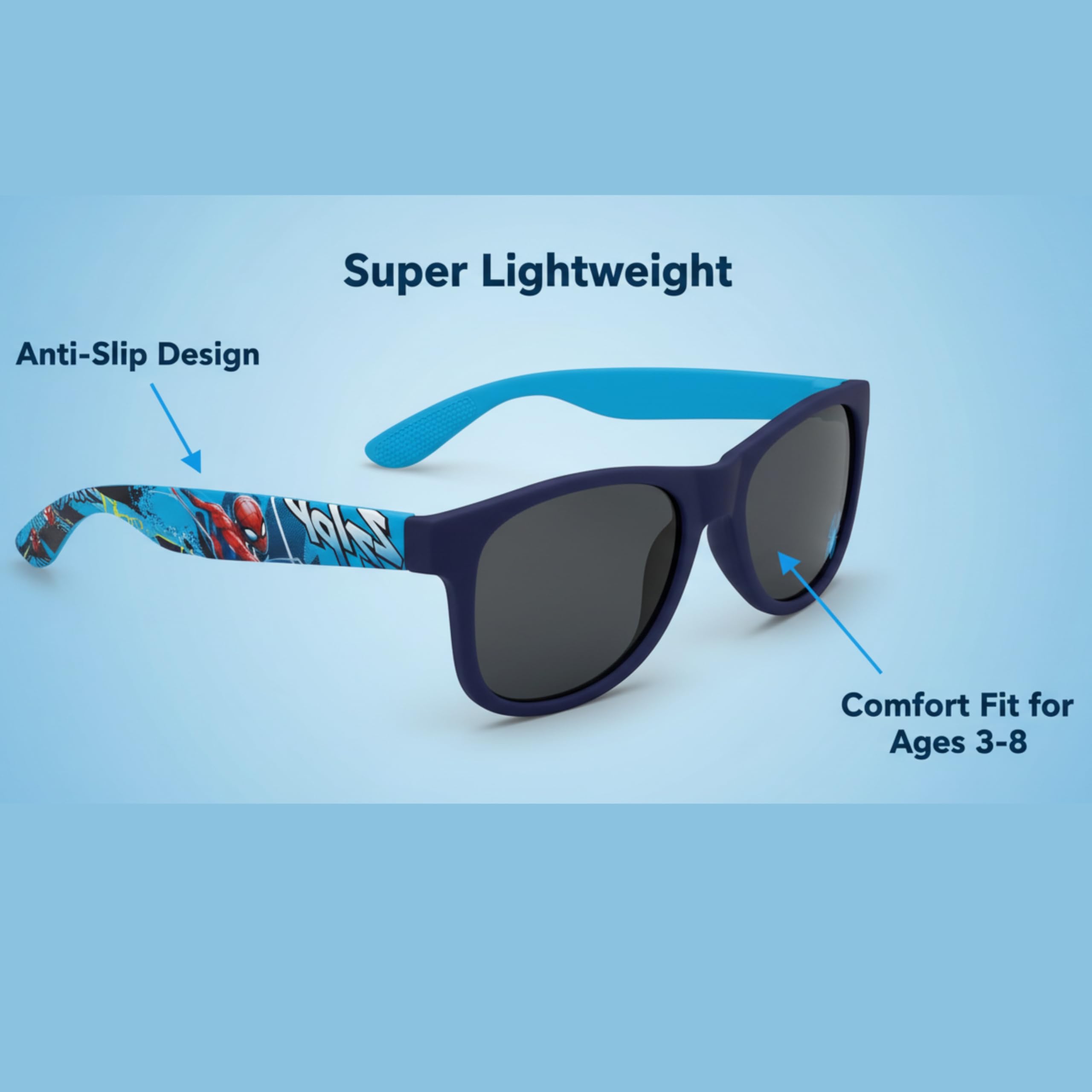 Kids Polarised UV400 Sunglasses Assorted Colours Ages 3-8