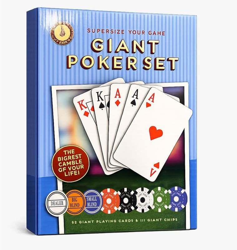 Giant Poker Set with Cards & Chips