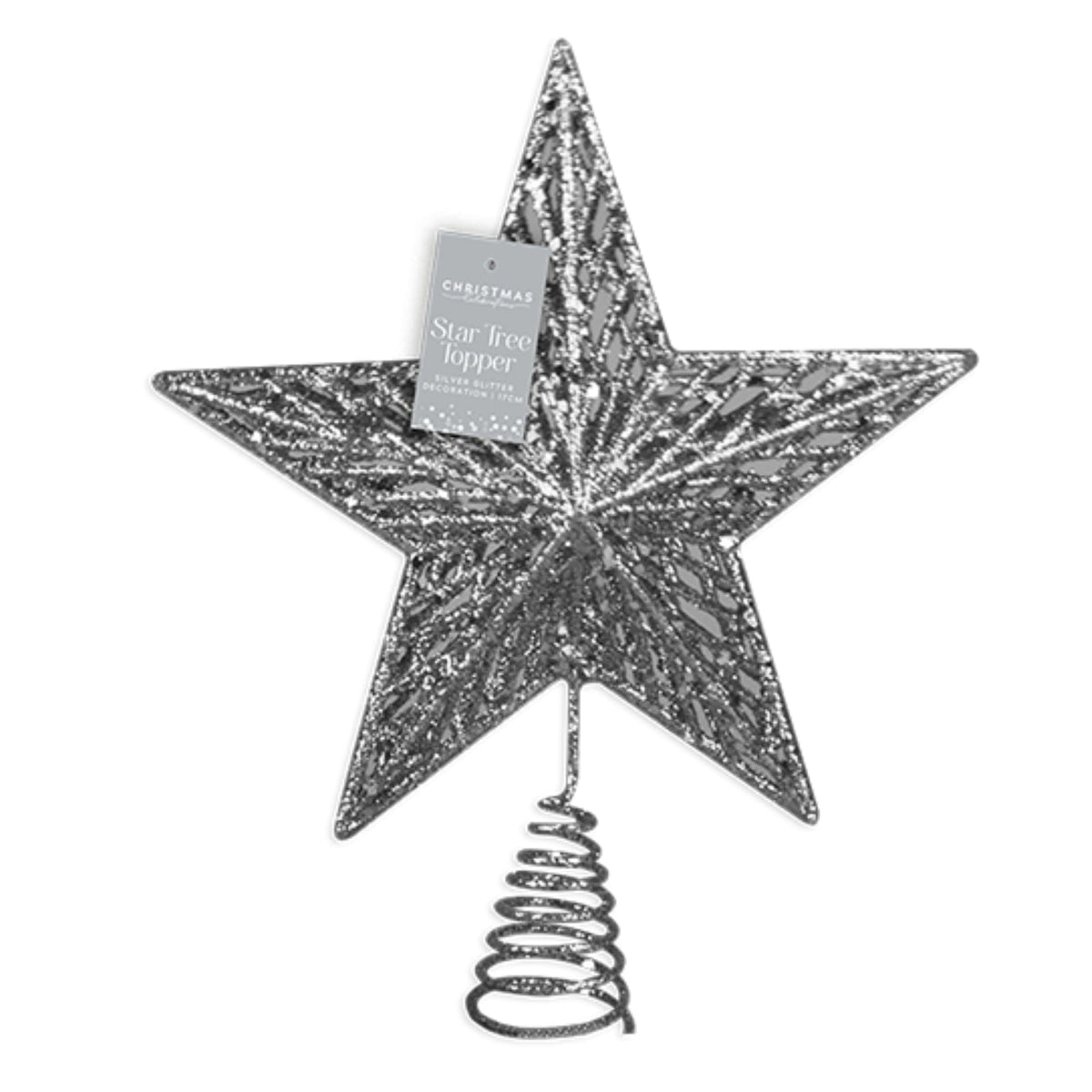 Glitter Star Christmas Tree Topper