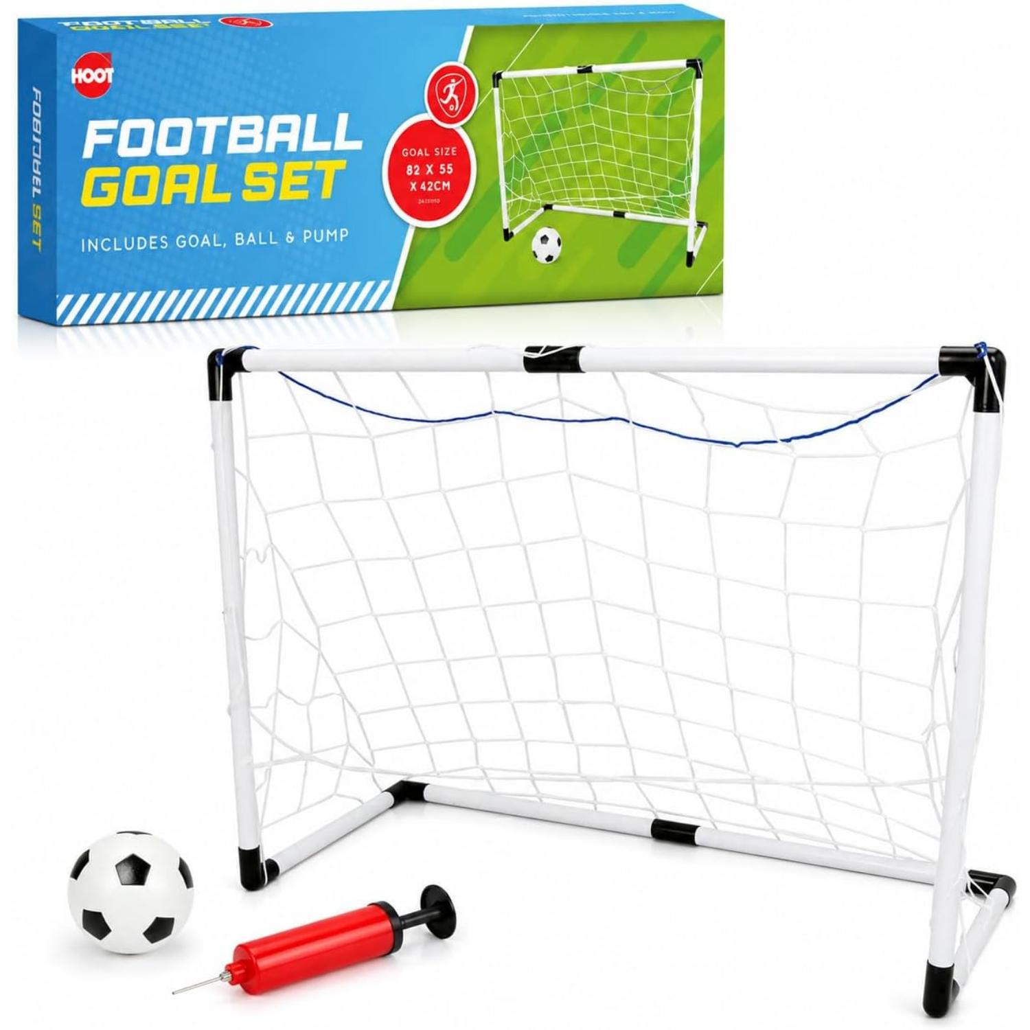 Mini Soccer Goals for Kids with Net Ball Pump