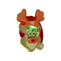 Christmas Flashing Light UP Brooch on Card - Reindeer
