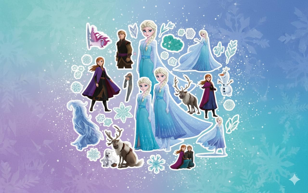 5x Waterproof Reusable Window Stickers Sheets - Unicorn