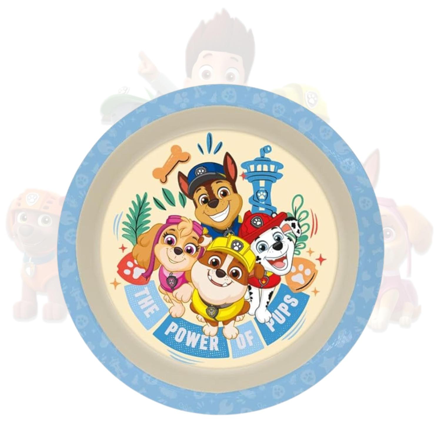 Kids 22cm BPA-Free Plastic Dinner Plate Reusable Round Snack Plate