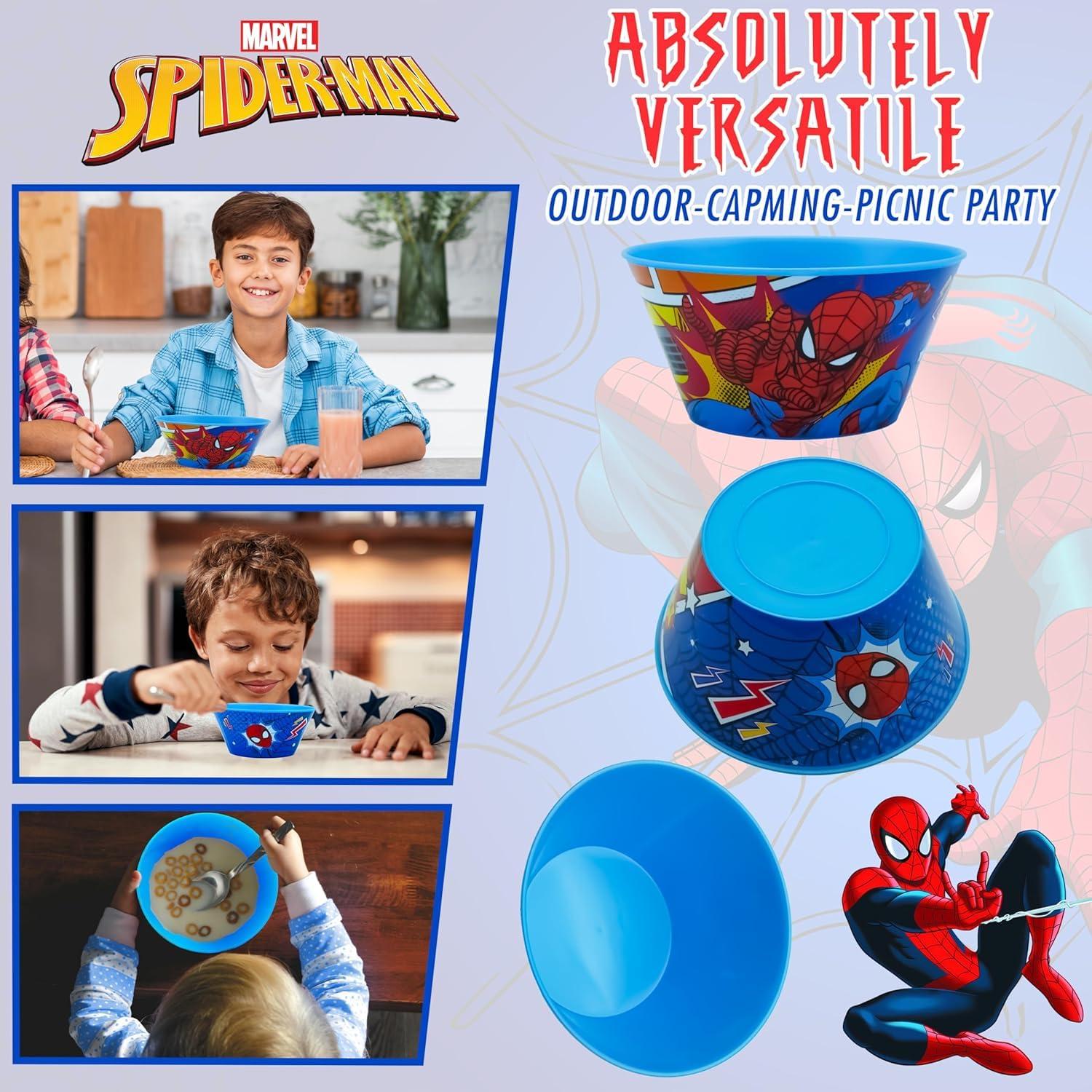 Kids 700ml BPA-Free Plastic Bowl Deep Reusable Snack & Cereal Bowl