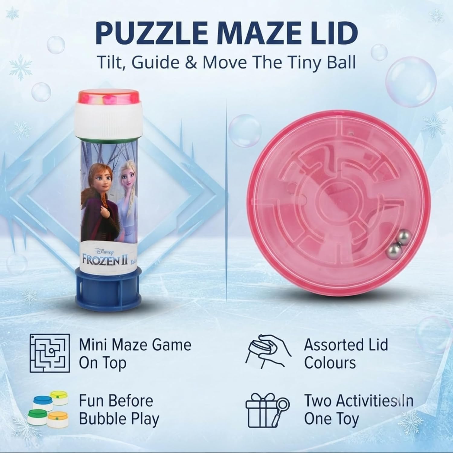 Frozen II 12Pcs Bubble Tubes with Wand