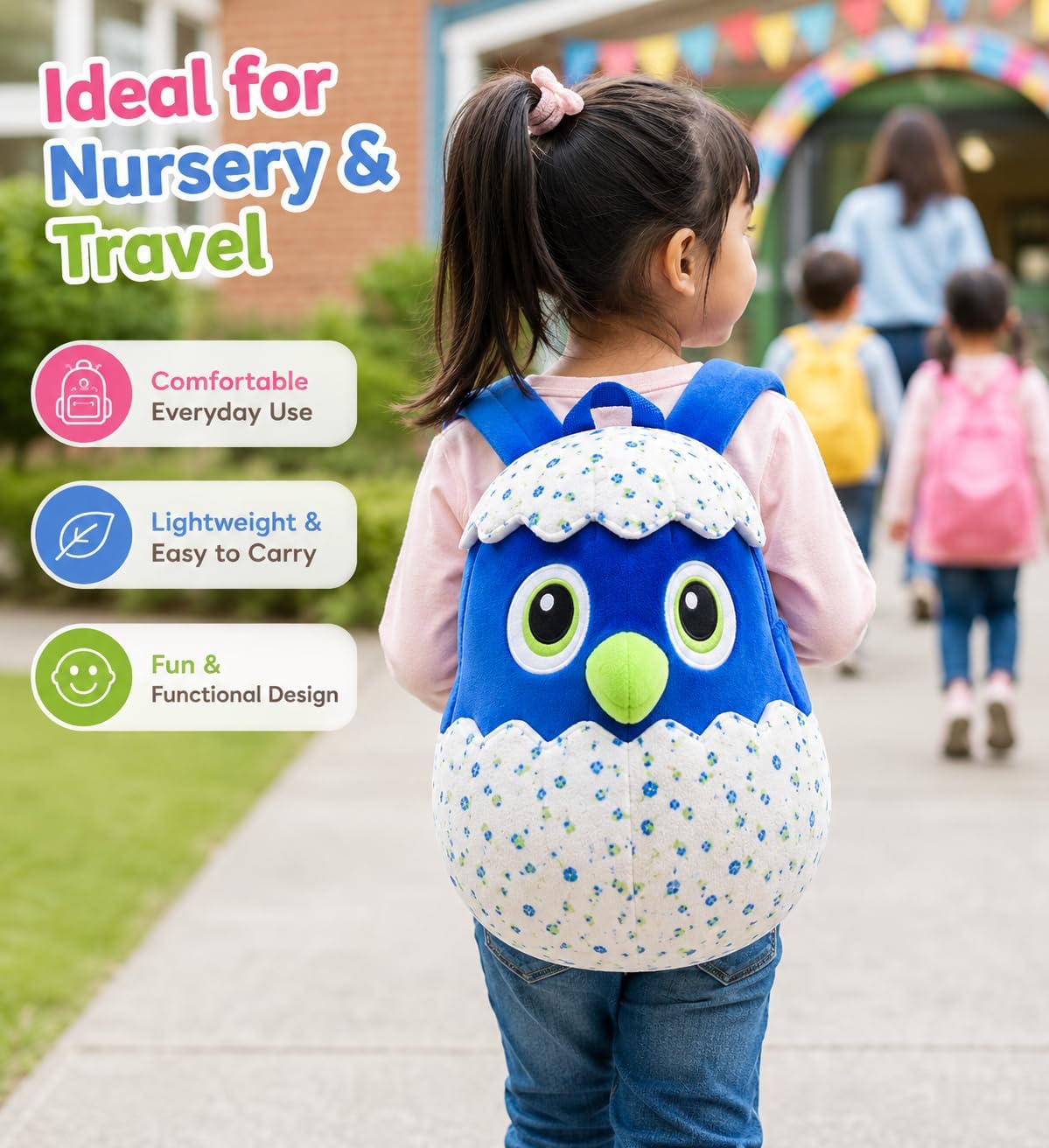 3D Plush TV Character Kids Backpack