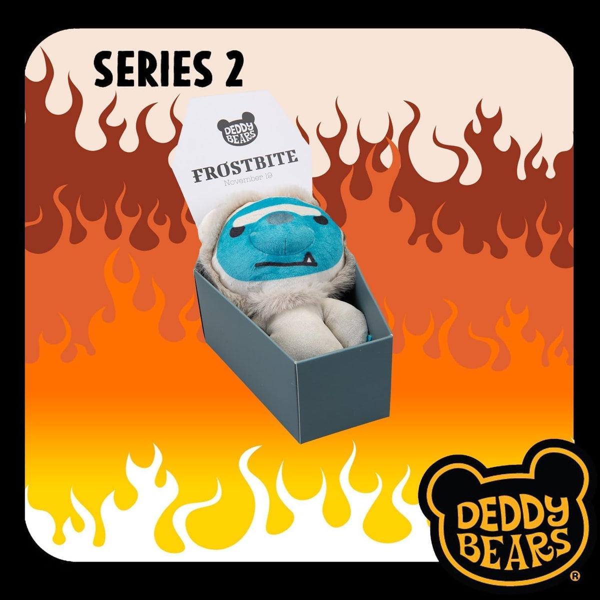 Frostbite Halloween Plush Deddy Bears Coffin - 15cm Series 2