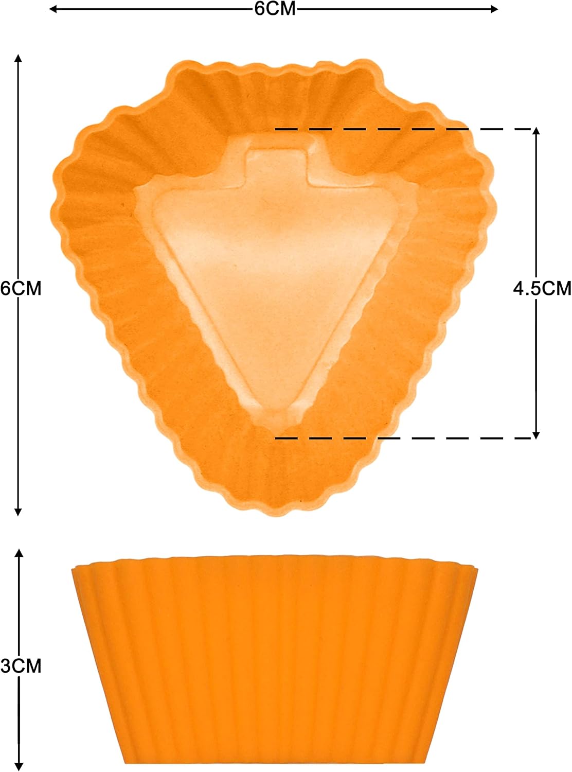 12x Reusable Silicone Muffin Moulds