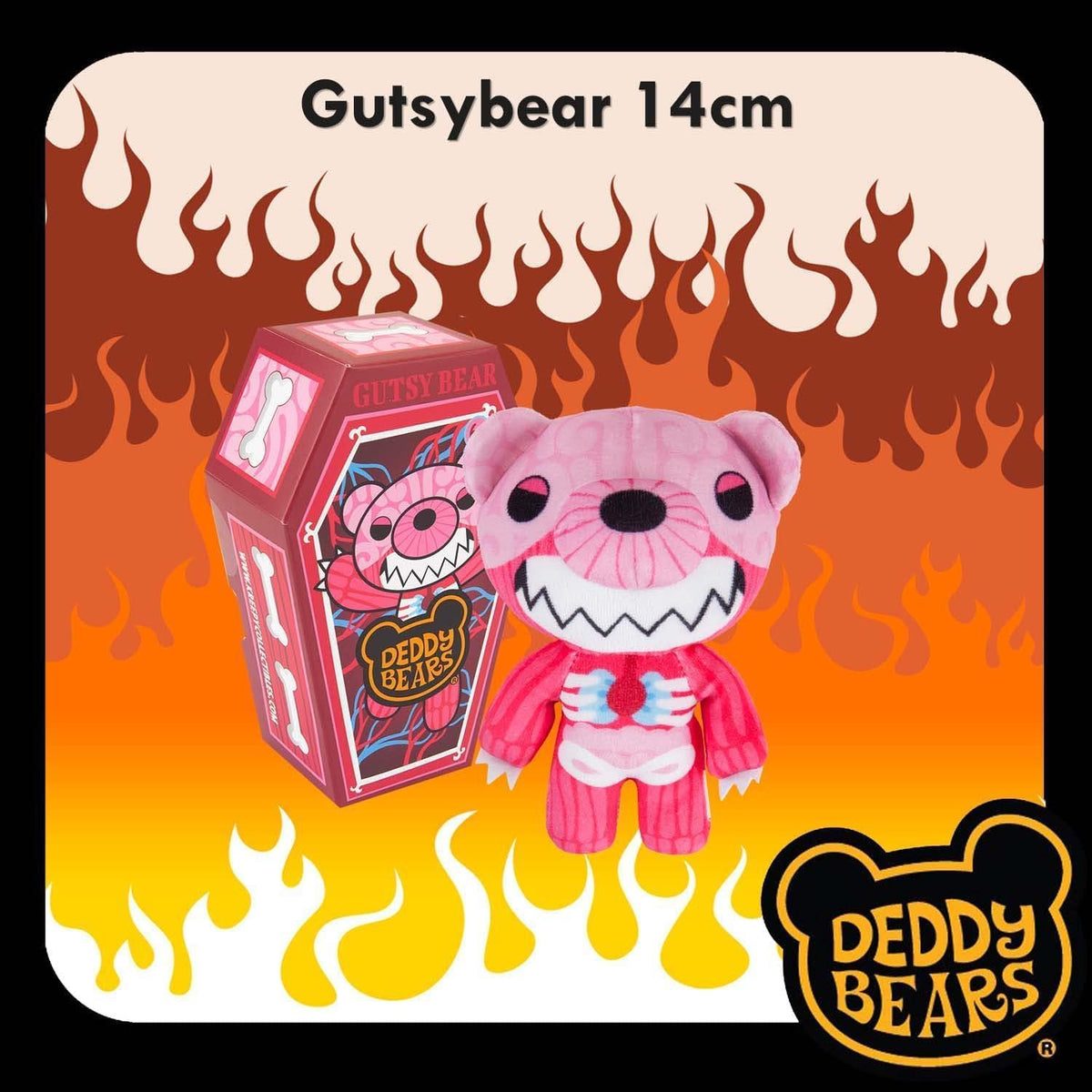 Gutsybear Halloween Plush Deddy Bears Coffin - 15cm Series 3