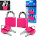 2Pack Mini Suitcase Locks with Keys