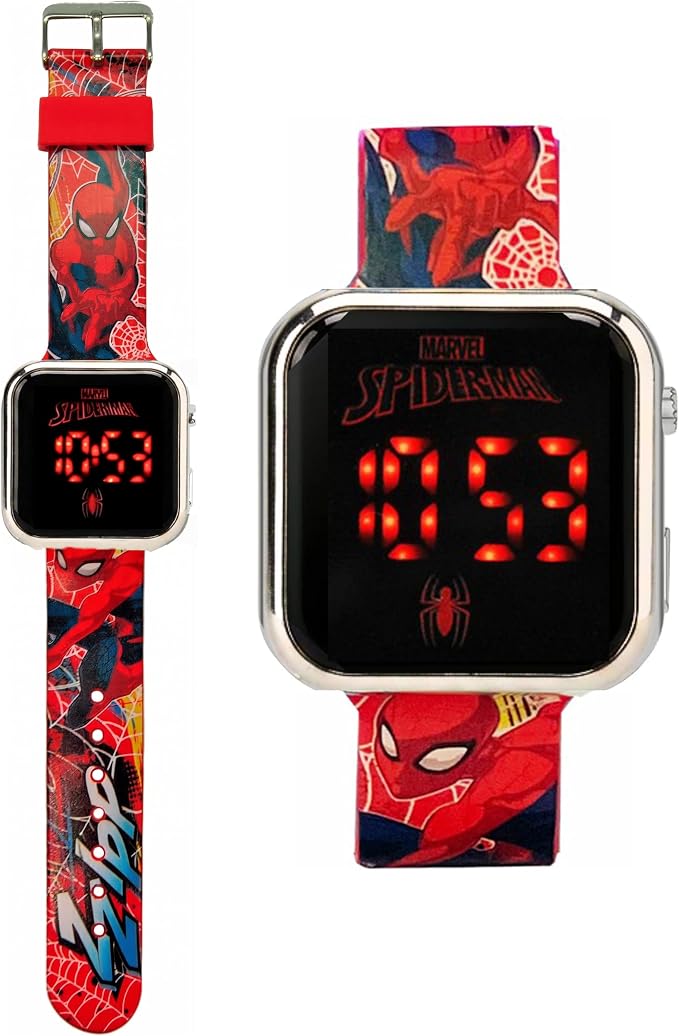 Spider-Man Kids Licensed LED Wrist Watch 3.5cm
