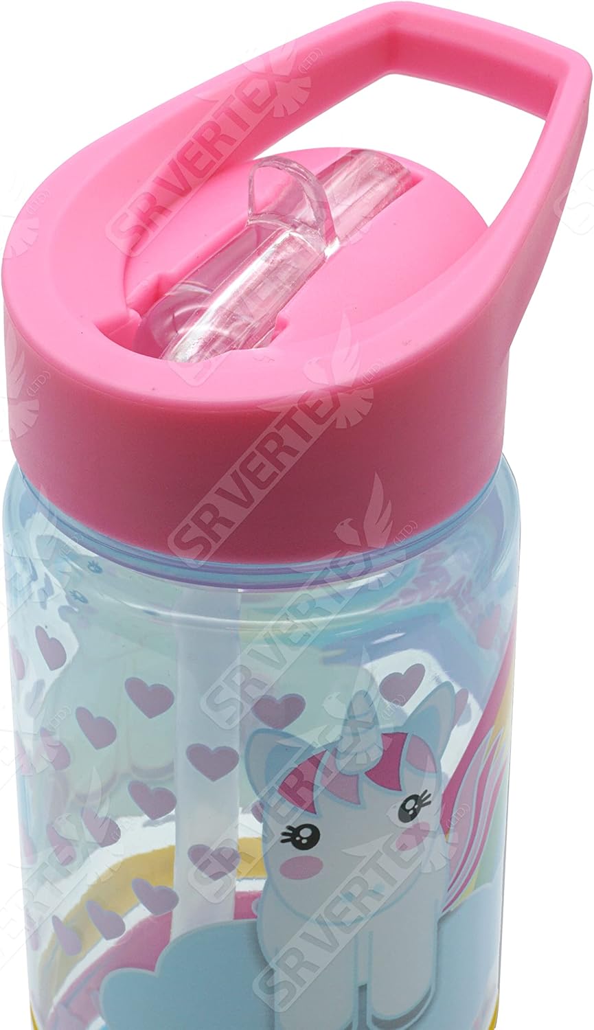 500ml Straw Sipper Kids Drink Bottle