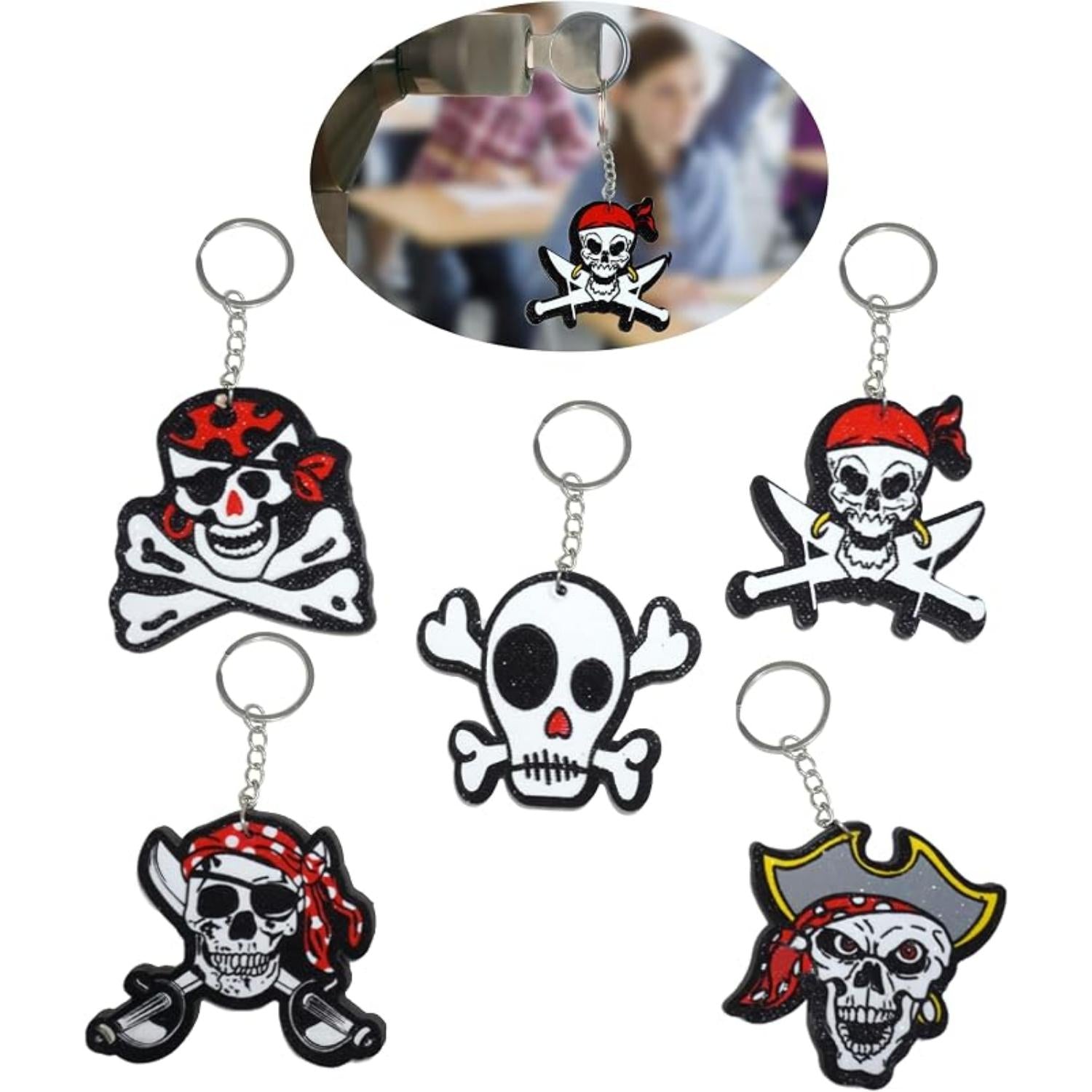 Pirate Keychains Foamex Keyring - Assorted