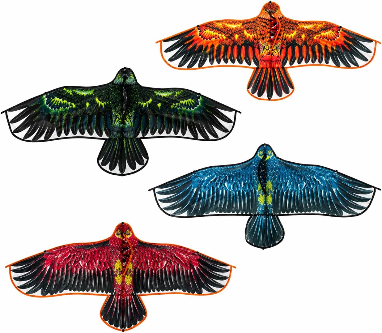 1.2m x 60cm Flying Eagle Kite with 30m String 1x Random