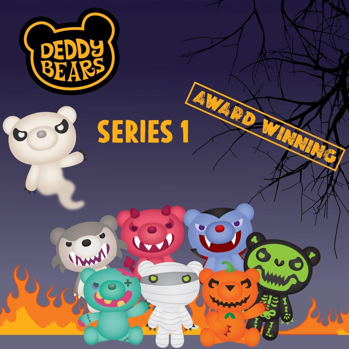 Zombear Halloween Plush Deddy Bear Zip Body Bag 30cm