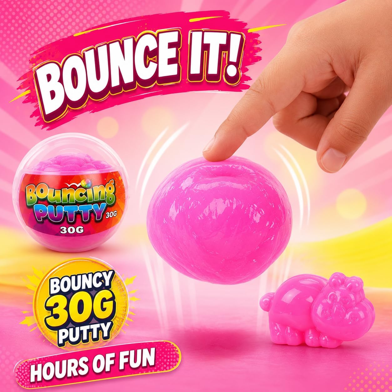 Bouncing Putty Capsule 30g with Animal Mould