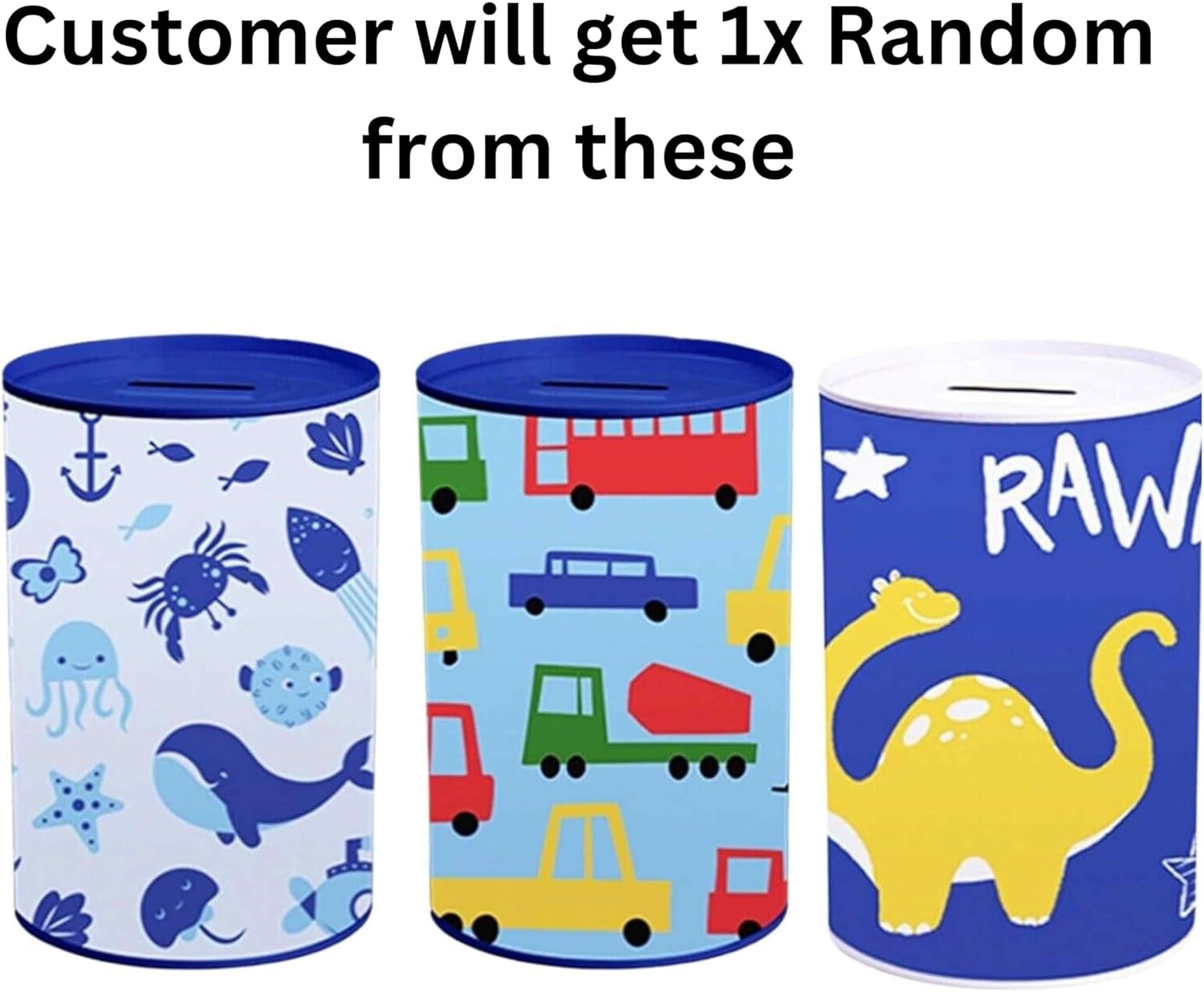 Random 1Pc Character Money Box Tin