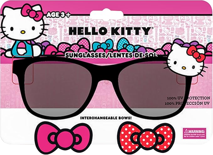 Hello Kitty Kids Licensed UV400 Sunglasses Interchangeable Charm Bows – view 6