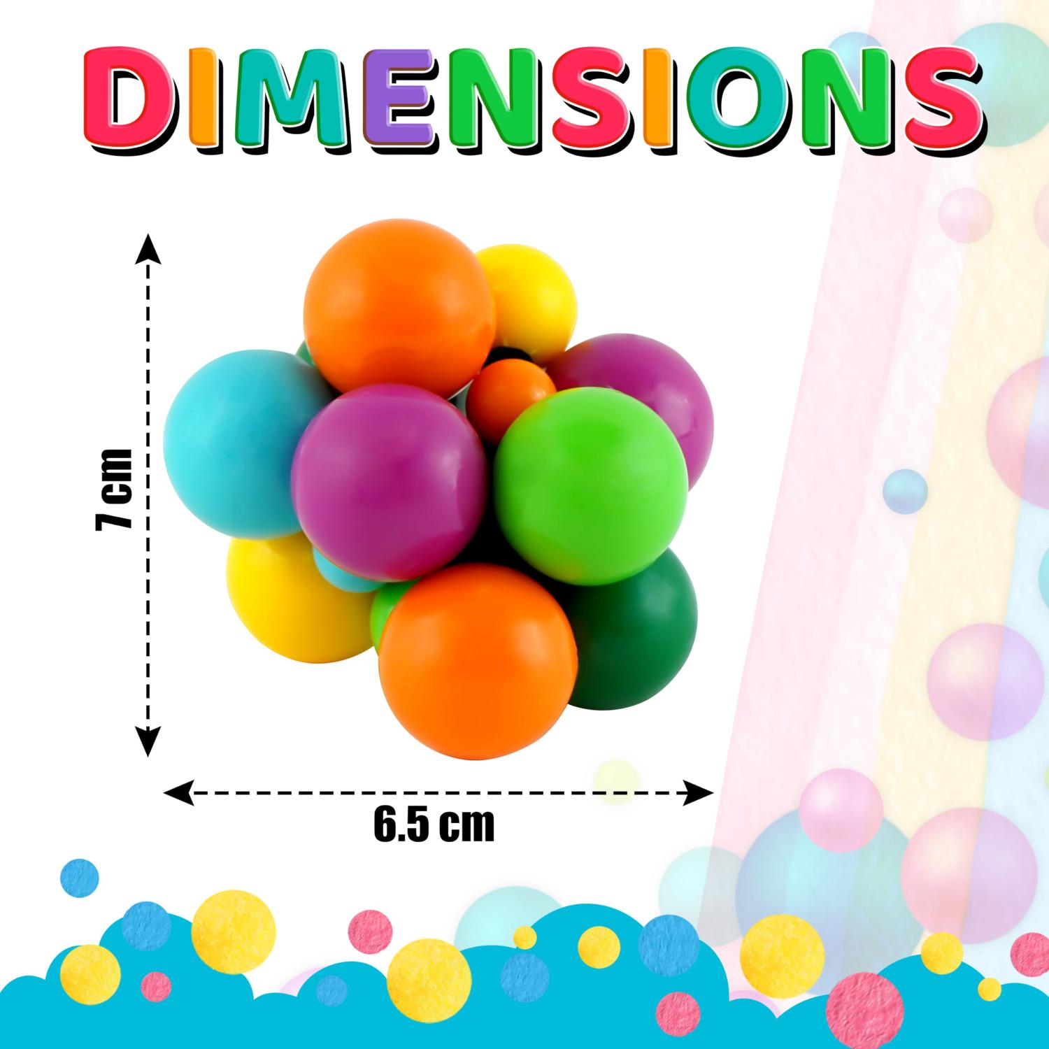 Rainbow Atom Fidget Ball - 7cm