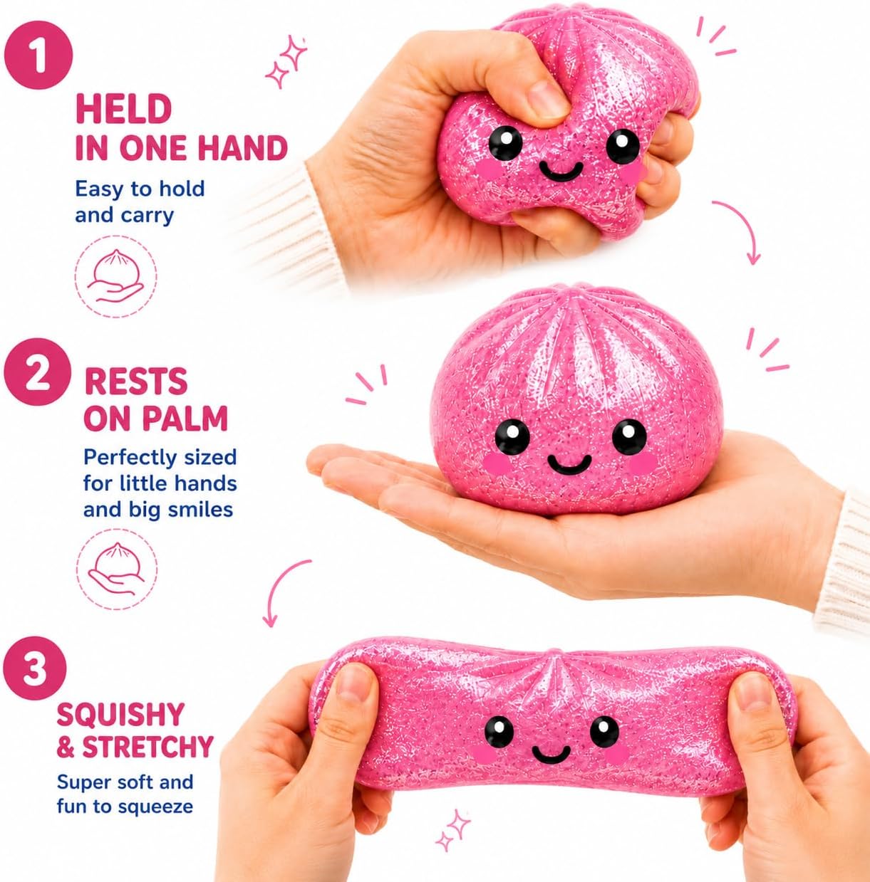 Mystery Glitter Dumpling Toy 8.5cm