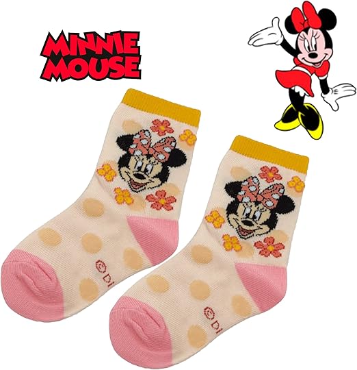 3 Pairs Minnie Mouse Soft Stretchy Socks