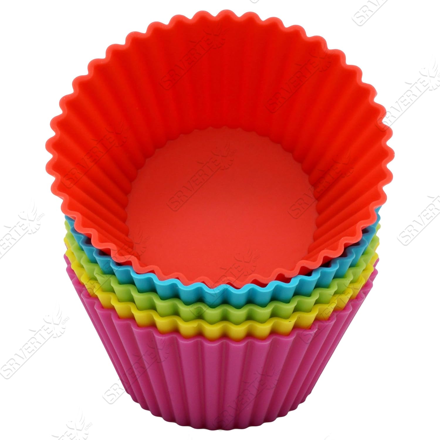 12x Reusable Silicone Muffin Moulds