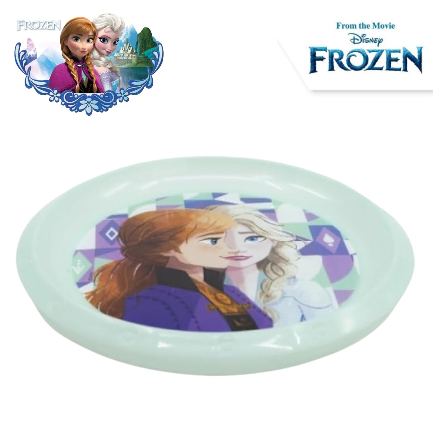 Kids 22cm BPA-Free Plastic Dinner Plate Reusable Round Snack Plate
