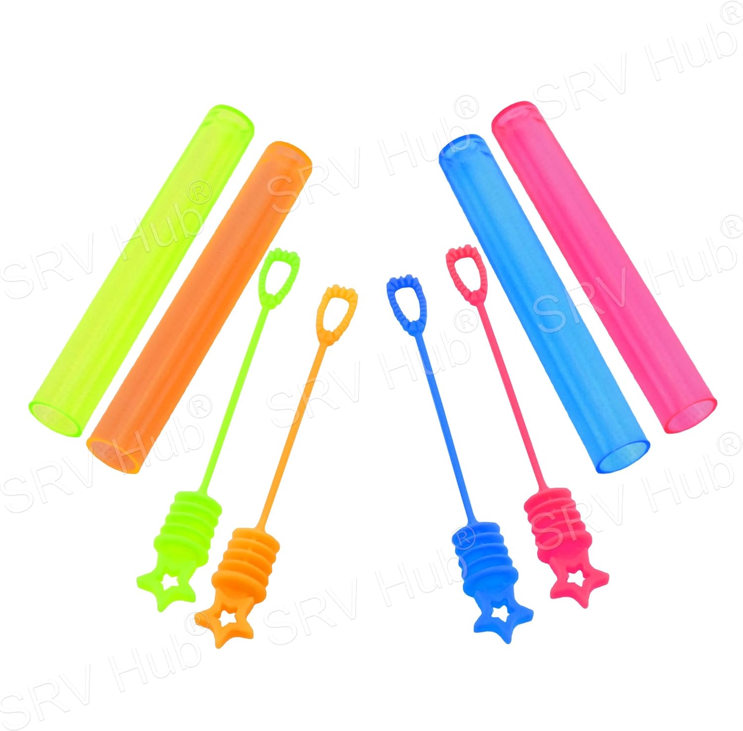 Mini Bubble Tubes Star Wands 8Pcs